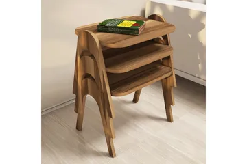 Hovdane Satsbord 49 cm 3 Bord - Brun - Möbler - Bord & matgrupper - Avlastningsbord - Satsbord