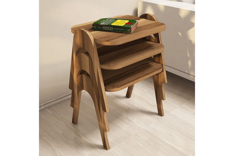 Hovdane Satsbord 49 cm 3 Bord - Brun - Möbler - Bord & matgrupper - Avlastningsbord - Satsbord