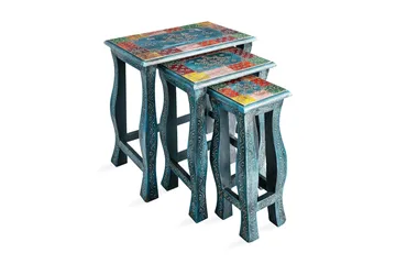 Lasarte Satsbord 56 cm - Blå - Möbler - Bord & matgrupper - Avlastningsbord - Satsbord