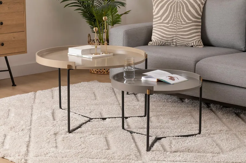 Manisha Satsbord - Beige - Möbler - Bord & matgrupper - Avlastningsbord - Satsbord