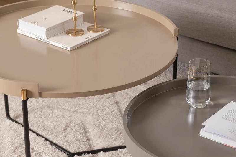 Manisha Satsbord - Beige - Möbler - Bord & matgrupper - Avlastningsbord - Satsbord