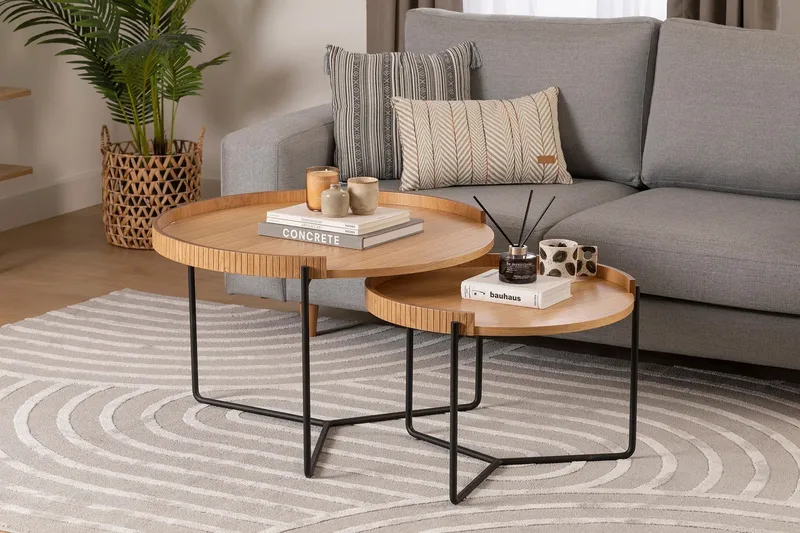 Manisha Satsbord - Natural - Möbler - Bord & matgrupper - Avlastningsbord - Satsbord