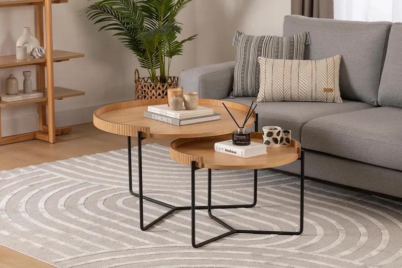 Manisha Satsbord - Natural - Möbler - Bord & matgrupper - Avlastningsbord - Satsbord