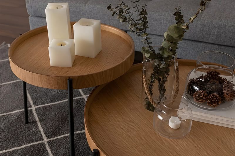 Rachida Satsbord - Natural - Möbler - Bord & matgrupper - Avlastningsbord - Satsbord