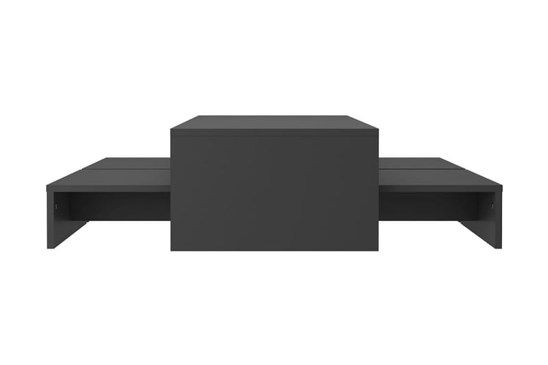 Satsbord grå 100x100x26,5 cm spånskiva - Grå - Soffbord - Satsbord