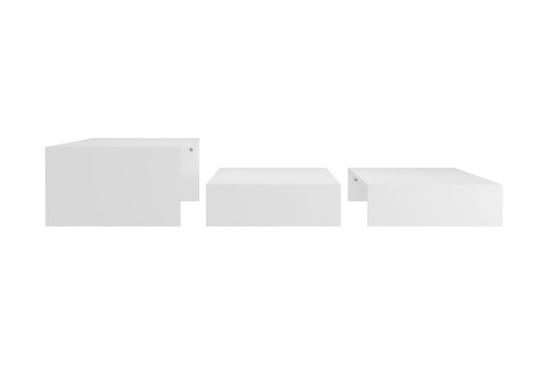 Satsbord vit 100x100x26,5 cm spånskiva - Vit - Soffbord - Satsbord