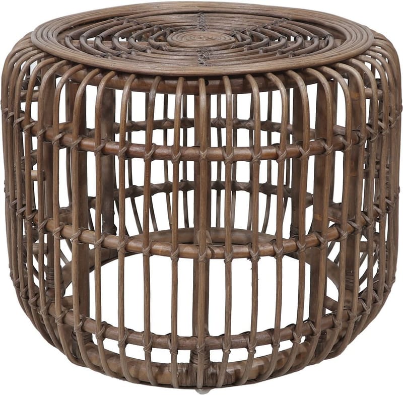 Satsbord Set Edsta Ø60/45 cm i Rotting - Brun/mocca - Möbler - Bord & matgrupper - Avlastningsbord - Satsbord