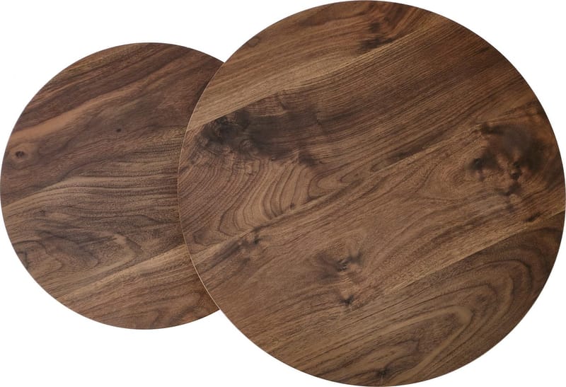 Satsbord valnöt/svart Ø43/53 cm - Tore - Valnöt/svart - Möbler - Bord & matgrupper - Avlastningsbord - Satsbord