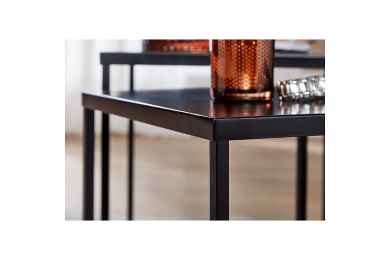 Satsbord Wohnling Set om 2 metall pulverlackerad med metallben modern - Möbler - Bord & matgrupper - Avlastningsbord - Satsbord