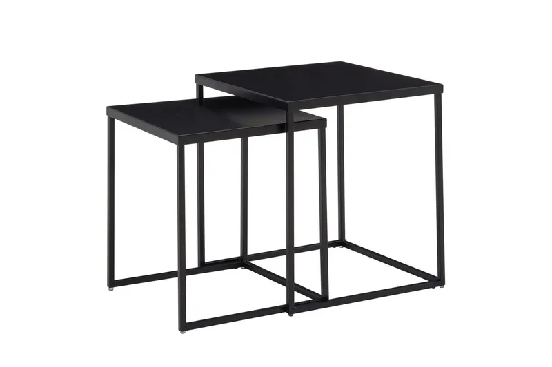 Satsbord Wohnling Set om 2 metall pulverlackerad med metallben modern, undefined