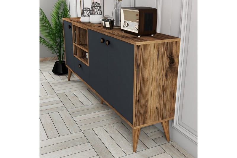 Scone Konsollbord 180 cm - Antracit/Valnöt - Möbler - Bord & matgrupper - Avlastningsbord - Hallbord