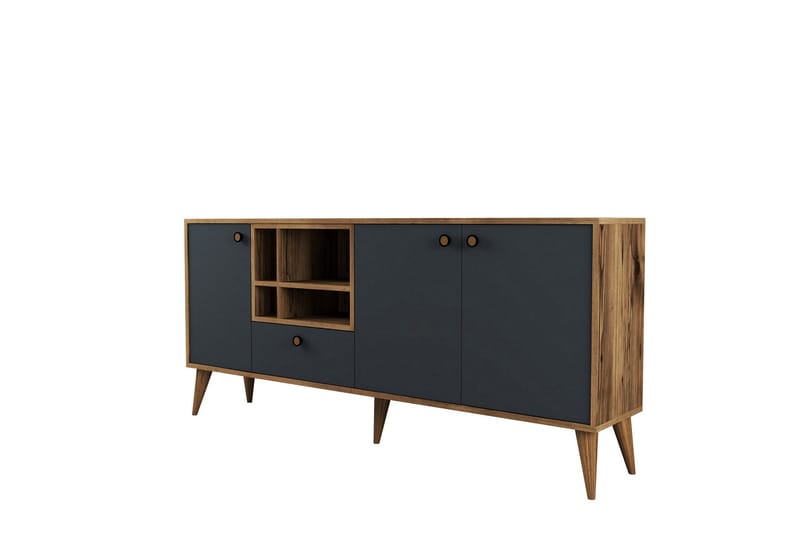 Scone Konsollbord 180 cm, Antracit/Valnöt