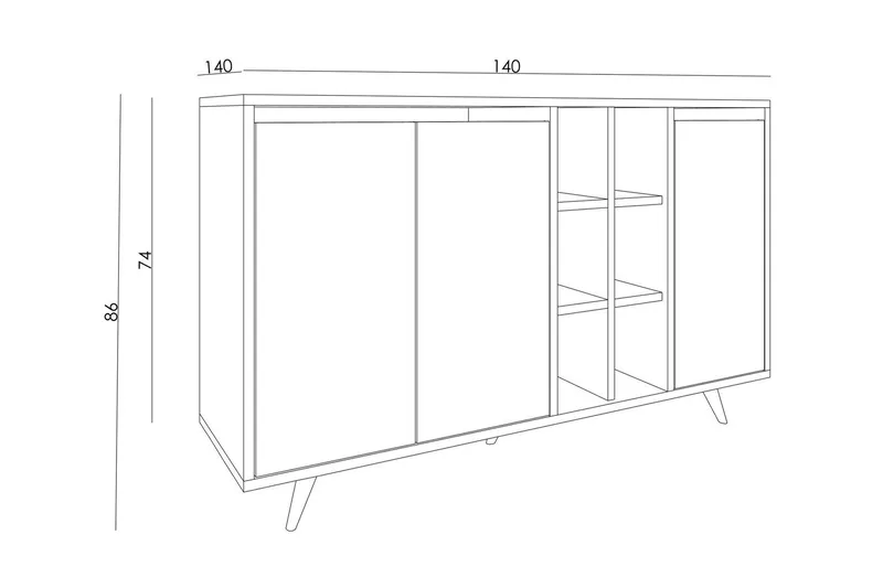 Seria Konsollbord 140 cm - Vit marmor - Möbler - Bord & matgrupper - Avlastningsbord - Hallbord