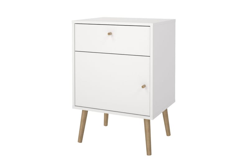 Shinta Sängbord 50 cm - Vit - Möbler - Bord & matgrupper - Avlastningsbord - Sängbord & nattduksbord