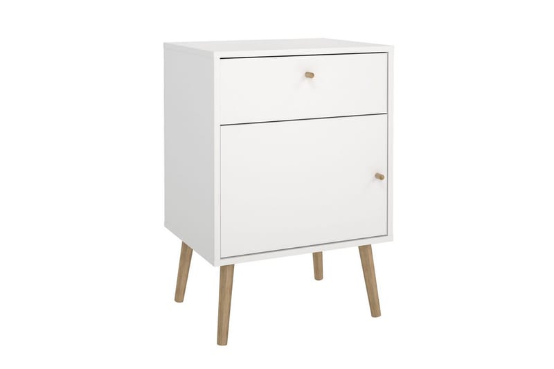 Shinta Sängbord 50 cm - Vit - Möbler - Bord & matgrupper - Avlastningsbord - Sängbord & nattduksbord