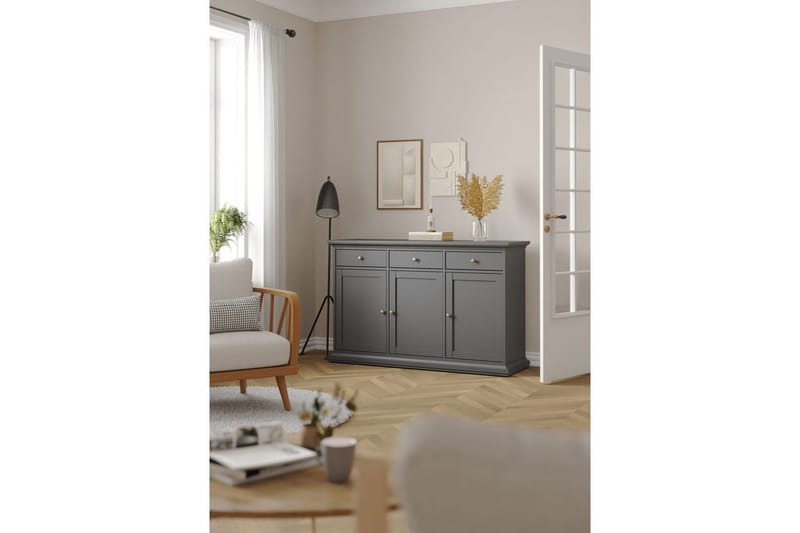 Shoiba Sidobord 144 cm - Mörkgrå - Möbler - Bord & matgrupper - Avlastningsbord - Lampbord