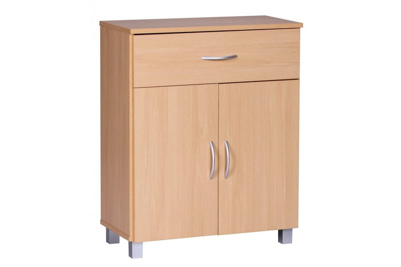 Sideboard Wohnling Folierad spånskiva 60 x 75 cm 2 dörrar 1 låda modern stil - Möbler - Bord & matgrupper - Avlastningsbord - Hallbord