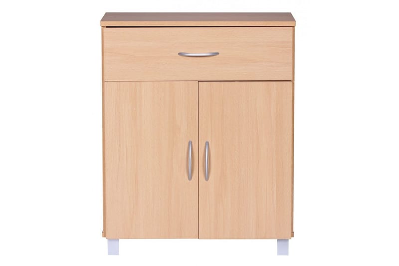 Sideboard Wohnling Folierad spånskiva 60 x 75 cm 2 dörrar 1 låda modern stil - Möbler - Bord & matgrupper - Avlastningsbord - Hallbord