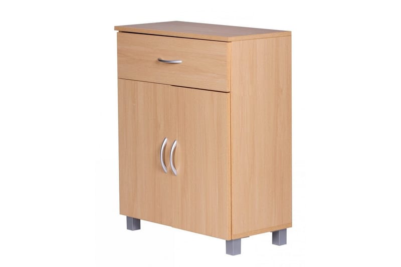 Sideboard Wohnling Folierad spånskiva 60 x 75 cm 2 dörrar 1 låda modern stil - Möbler - Bord & matgrupper - Avlastningsbord - Hallbord