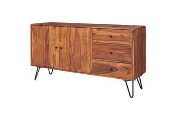 Sideboard Wohnling Massivt trä 145 cm med 3 lådor 1 dörr hårnålsben industriell - Förvaring - Förvaringsmöbler - Sideboard & skänk