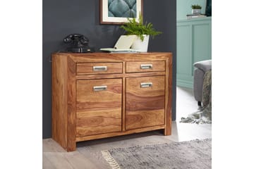Sideboard Wohnling Massivt trä 90 cm 2 dörrar 2 lådor Lantstil - Förvaring - Förvaringsmöbler - Sideboard & skänk
