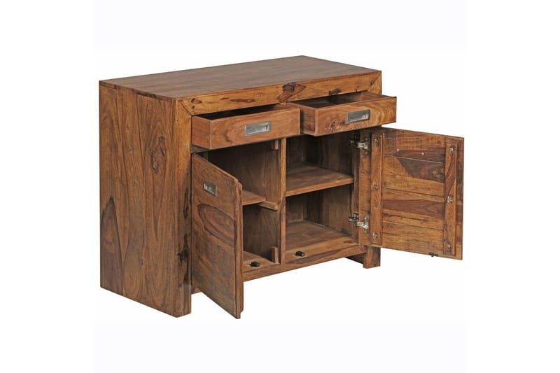 Sideboard Wohnling Massivt trä 90 cm 2 dörrar 2 lådor Lantstil - Förvaring - Förvaringsmöbler - Sideboard & skänk