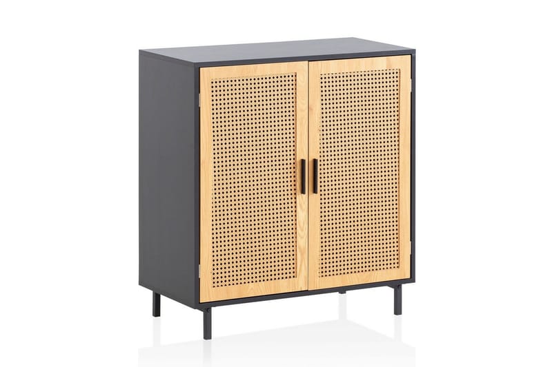Sideboard Wohnling Melaminbelagd MDF 80 cm 2 dörrar med wienerflätning modern - Möbler - Bord & matgrupper - Avlastningsbord - Hallbord