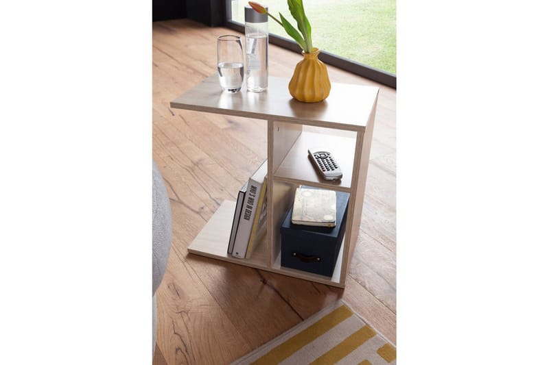 Sido bord Wohnling folierad spånskiva 50 cm, modern loftstil Sonoma - Sonoma - Möbler - Bord & matgrupper - Avlastningsbord - Lampbord