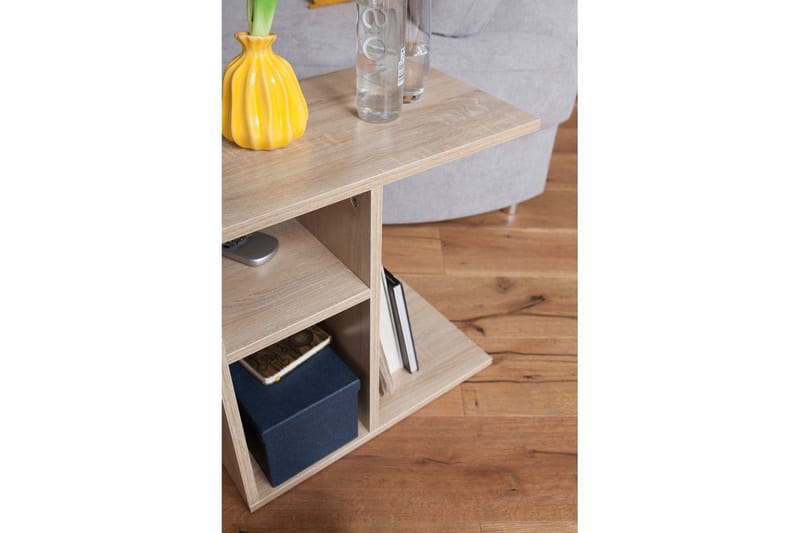 Sido bord Wohnling folierad spånskiva 50 cm, modern loftstil Sonoma - Sonoma - Möbler - Bord & matgrupper - Avlastningsbord - Lampbord