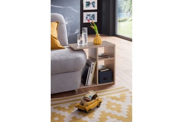 Sido bord Wohnling folierad spånskiva 50 cm, modern loftstil Sonoma - Sonoma - Möbler - Bord & matgrupper - Avlastningsbord - Lampbord