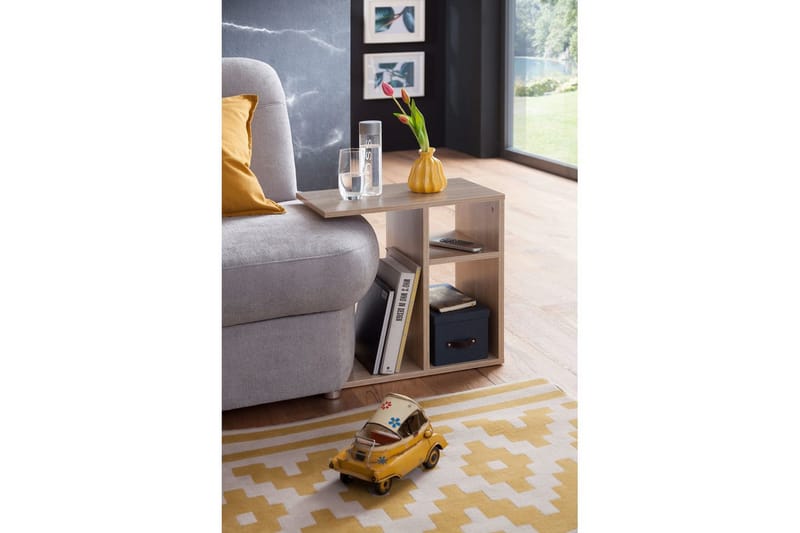 Sido bord Wohnling folierad spånskiva 50 cm, modern loftstil Sonoma - Sonoma - Möbler - Bord & matgrupper - Avlastningsbord - Lampbord