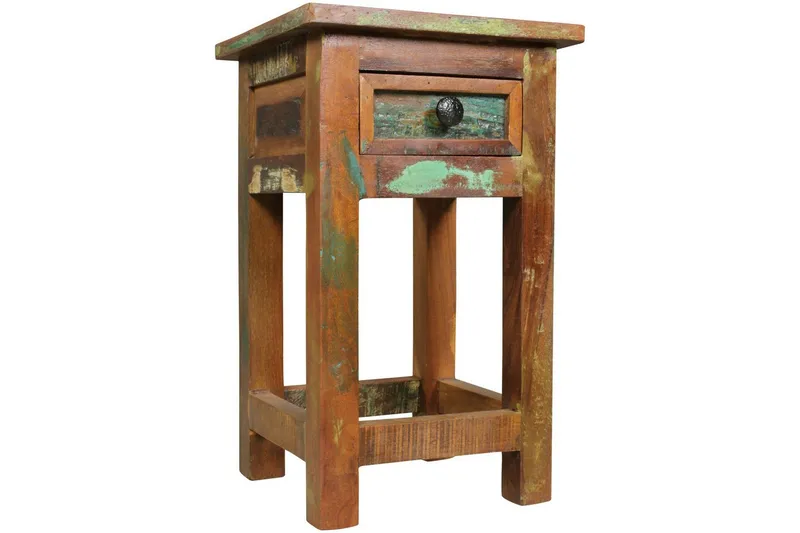 Sido bord Wohnling Massivt återvunnet trä Kolkutta låda Industriell, undefined