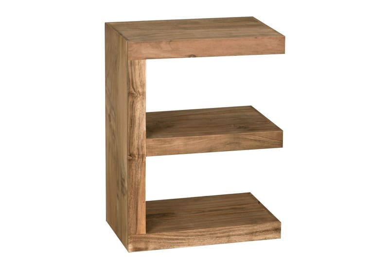 Sido bord Wohnling Massivt trä, E-kub, lantlig stil Akacia - Akacia - Möbler - Bord & matgrupper - Avlastningsbord - Lampbord