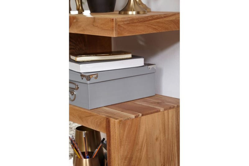 Sido bord Wohnling Massivt trä, S-kub, lantlig stil Akacia - Akacia - Möbler - Bord & matgrupper - Avlastningsbord - Lampbord