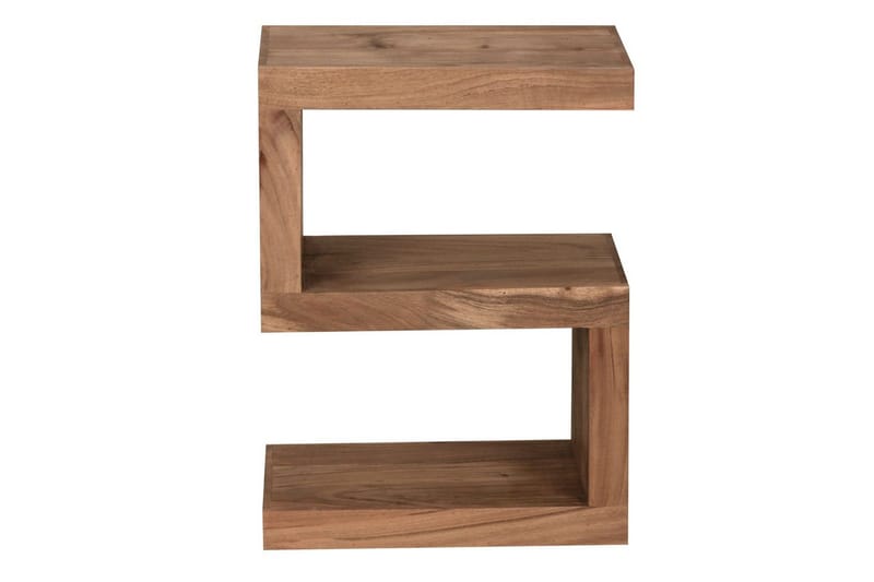 Sido bord Wohnling Massivt trä, S-kub, lantlig stil Akacia - Akacia - Möbler - Bord & matgrupper - Avlastningsbord - Lampbord