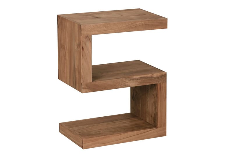 Sido bord Wohnling Massivt trä, S-kub, lantlig stil Akacia - Akacia - Möbler - Bord & matgrupper - Avlastningsbord - Lampbord