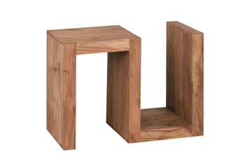 Sido bord Wohnling Massivt trä, S-kub, lantlig stil Akacia - Akacia - Möbler - Bord & matgrupper - Avlastningsbord - Lampbord