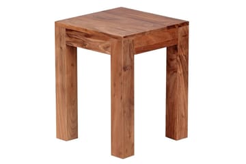 Sido bord Wohnling massivt trä 35x35cm med träben, lantlig stil Akacia - Akacia - Möbler - Bord & matgrupper - Avlastningsbord - Lampbord