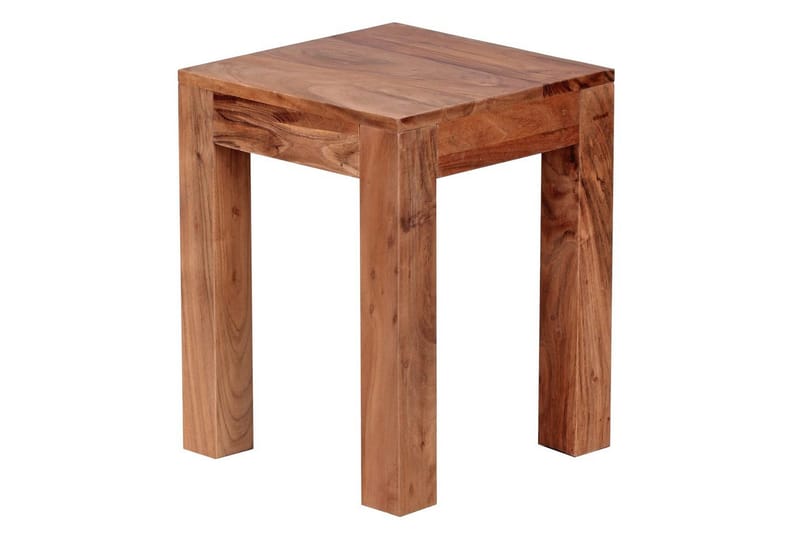 Sido bord Wohnling massivt trä 35x35cm med träben, lantlig stil Akacia - Akacia - Möbler - Bord & matgrupper - Avlastningsbord - Lampbord