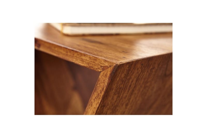 Sido bord Wohnling Massivt trä X-form med förvaringsutrymme lantlig stil - Möbler - Bord & matgrupper - Avlastningsbord - Lampbord