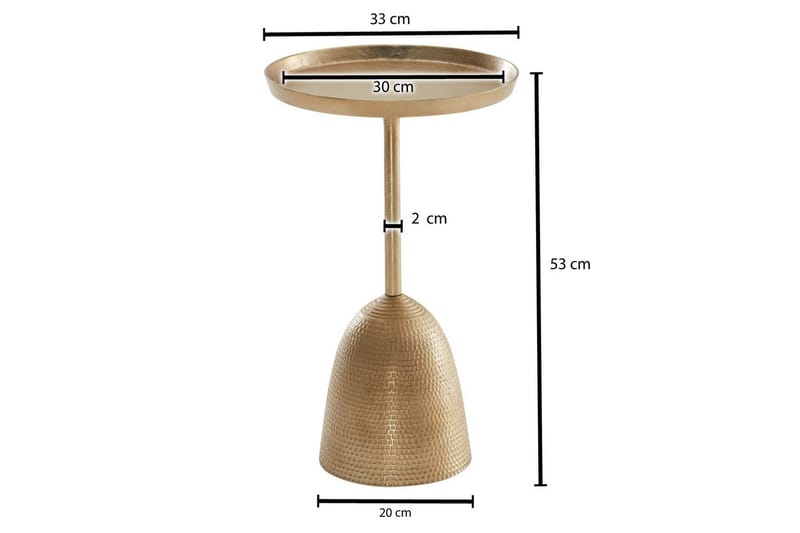 Sido bord Wohnling Metall Rund 33 cm Design Bas Modern - Möbler - Bord & matgrupper - Avlastningsbord - Lampbord