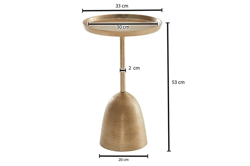 Sido bord Wohnling Metall Rund 33 cm Design Bas Modern - Möbler - Bord & matgrupper - Avlastningsbord - Lampbord