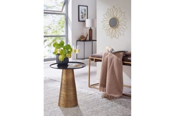 Sido bord Wohnling Metall Rund 40 cm Brickoptik Bordsskiva Modern - Möbler - Bord & matgrupper - Avlastningsbord - Lampbord