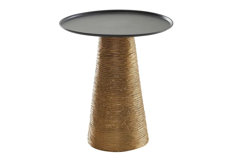 Sido bord Wohnling Metall Rund 40 cm Brickoptik Bordsskiva Modern, undefined