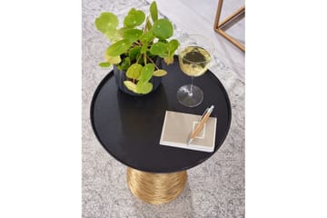 Sido bord Wohnling Metall Rund 40 cm Brickoptik Bordsskiva Modern - Möbler - Bord & matgrupper - Avlastningsbord - Lampbord