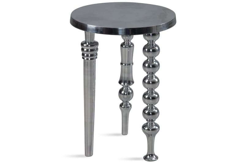 Sido bord Wohnling Metall Rund 44 cm med 3 Olika Ben Modern - Möbler - Bord & matgrupper - Avlastningsbord - Lampbord
