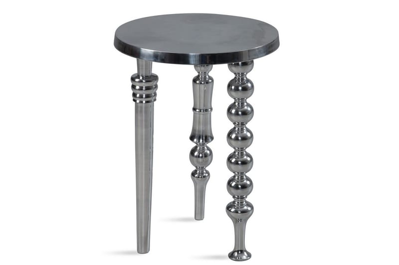 Sido bord Wohnling Metall Rund 44 cm med 3 Olika Ben Modern - Möbler - Bord & matgrupper - Avlastningsbord - Lampbord