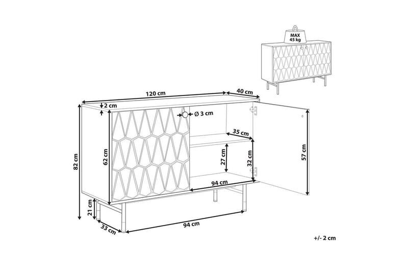 Sidobord Adante - Möbler - Bord & matgrupper - Avlastningsbord - Lampbord