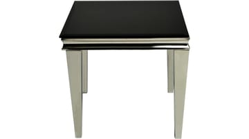 Sidobord Andvik 60x60x57 cm - Svart glas - Möbler - Bord & matgrupper - Avlastningsbord - Lampbord