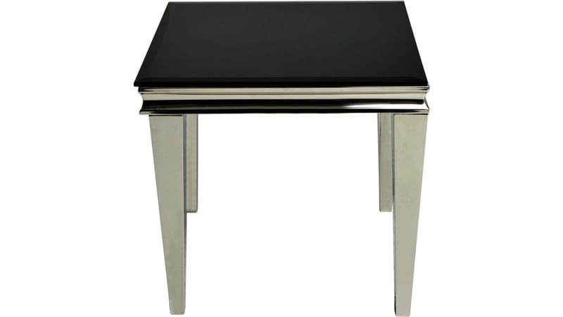 Sidobord Andvik 60x60x57 cm - Svart glas - Möbler - Bord & matgrupper - Avlastningsbord - Lampbord